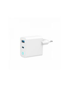 Gembird chargeur rapide 2 Ports 30W GaN USB LED Blanc TA-UC-PDQC30L-W-01