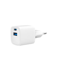 Gembird Chargeur rapide 2 Ports 20W USB TA-UC-PDQC20-W-01