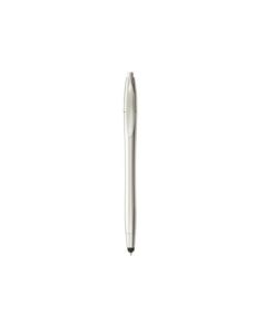 Stylo-bille 2-en-1 argenté et stylet pour écrans tactiles