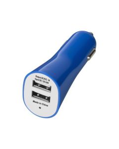 Chargeur voiture 2 Ports USB 2.1A 12V (Bleu)