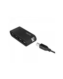 LogiLink HUB USB 2.0 4 ports avec adaptateur secteur UA0085 - Noir