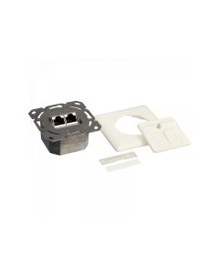 LogiLink Cat.6A network socket UP 2 x RJ45 shielded NP0021