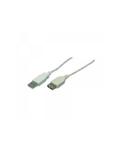 LogiLink USB 2.0 cable USB-A/M to USB-A/F gray 5m CU0012
