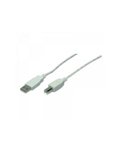 LogiLink cable USB 2.0 connection A->B 2x gray plugs 5 m CU0009