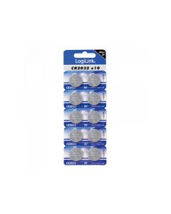 LogiLink Ultra Power CR2032 lithium button cell, 3V, pack of 10 CR2032B10