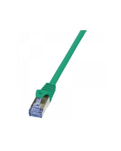 LogiLink patch cable PrimeLine, Cat.6A, S/FTP, green, 0.25m CQ3015S