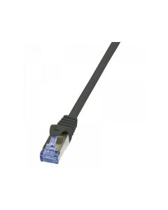 LogiLink patch cable PrimeLine, Cat.6A, S/FTP, black, 0.25m CQ3013S