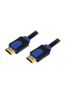 LogiLink HDMI Cable A/M zu A/M 4K/30 Hz 5m Black/Blue CHB1105