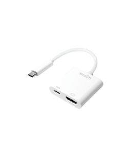 LogiLink USB 3.2 Gen1 Type-C Adapter C/M HDMI/F+USB/F 4K White 0.14m UA0257