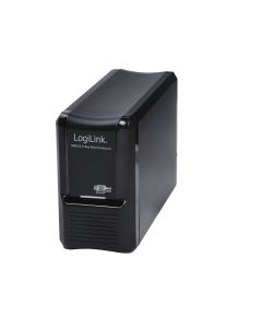 LogiLink Hard Drive Enclosure 3.5 SATA USB 3.0 2-Bay Raid Black UA0154