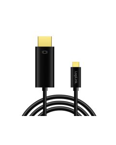 LogiLink USB Type-C Cable C/M zu HDMI-A/M 4K/60 Hz Black 3m UA0330