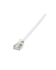 LogiLink Patch Cable SlimLine Ultraflex Cat.6A U/FTP 0.5m White CQ9021S