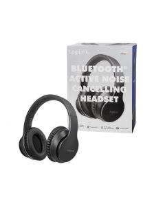 LogiLink Bluetooth Active Noise Cancelling Headset Black BT0053