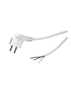 LogiLink Power Cable CEE7/7 (90°) to Open Cable end 1.5m White CP136
