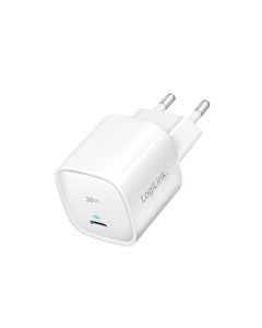 LogiLink USB-Steckdosenadapter GaN 1x USB-C (PD) 30 W White PA0279