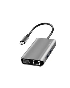 LogiLink USB 3.2 Gen1-Dockingstation USB-C 7-Port PD Anthrazit UA0410