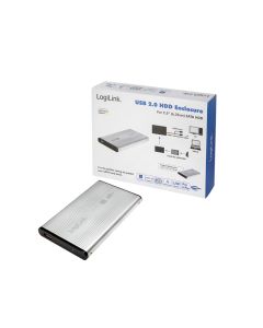 LogiLink Hard Drive Enclosure 2.5 SATA USB 2.0, Aluminum Silver UA0041A