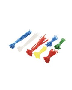LogiLink Cable Tie Set PA66 300 Pieces multiple Length mixed Colors KAB0017