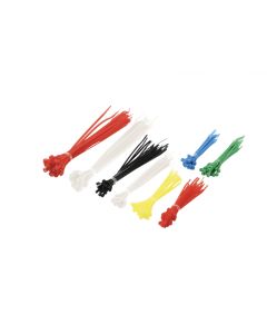 LogiLink Cable Tie set PA66 200 pieces multiple length Mixed Colors KAB0018