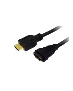 LogiLink HDMI Cable A/M to A/F 4K/30 Hz 2m Black CH0056