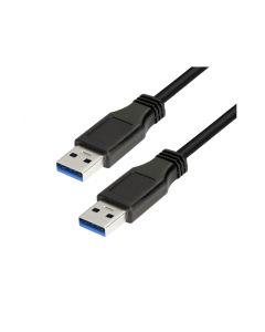 LogiLink USB 3.0 cable USB-A/M to USB-A/M 1m Black CU0038