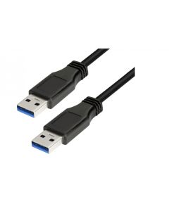 LogiLink USB 3.0 cable USB-A/M to USB-A/M Black 3m CU0040