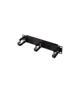 LogiLink 10 Cable Management Panel 1U Black ACT106