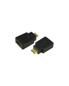 LogiLink HDMI Adapter Mini-C/M to A/F 4K/30 Hz Black AH0009