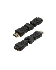 LogiLink HDMI Adapter A/M to A/F 270° rotatable 4K/30 Hz Black AH0012