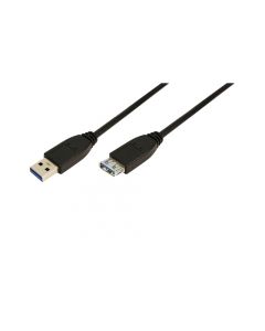 LogiLink USB 3.0 Cable USB-A/M to USB-A/F 1m Black CU0041