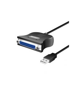 LogiLink USB 1.1 cable USB-A/M to DB25/M bidirect Black 1.8m UA0054A