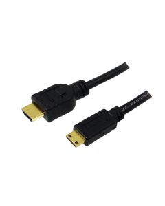 LogiLink HDMI Cable Mini-C/M to A/M 4K/30 Hz 1.5m Black CH0022