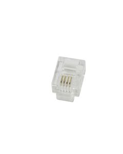 LogiLink RJ10 modular plug 4P4C Unshielded 100 pieces MP0017