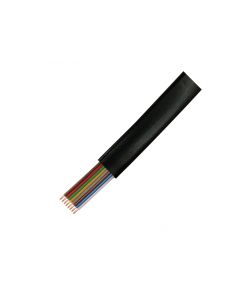 LogiLink Telephone Cable flat 8-core 100m Black CM08