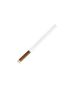 LogiLink Telephone Cable flat 4-core CCA 100m White CM04W