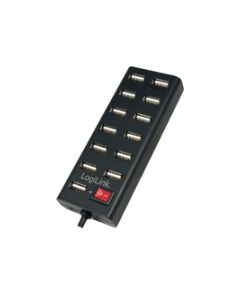 LogiLink USB 2.0 Hub 13-Port with ON/OFF Switch Black UA0126