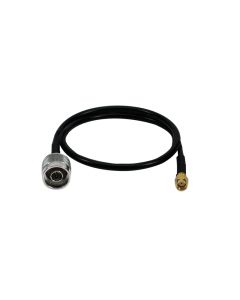 LogiLink Wireless LAN Pigtail Antenna Cable RP-SMA to N Black WL0104
