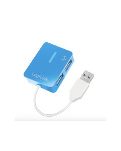 LogiLink USB 2.0 Hub 4-Port Smile Blue UA0136