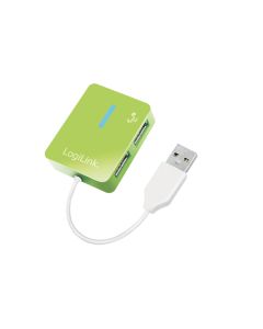 LogiLink USB 2.0 Hub 4-Port Smile Green UA0138