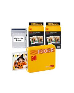 KODAK Photo Printer Mini 3 Retro 3x3 inches Yellow