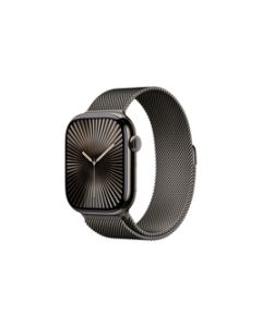 Apple Watch Série 10 Titane Ardoise 46mm GPS + cell Milanaise (MC7R4QF/A)