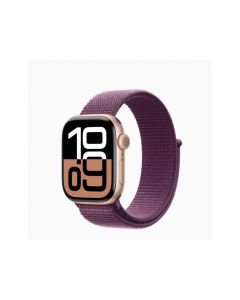 **Apple Watch S10 42mm Alu Or Rose GPS + Cellular Sport Prune (MWXC3QF/A)**