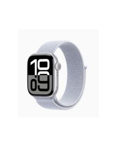 Apple Watch S10 Alu Argent 42mm GPS+Cellulaire Sport Bleu Nuage (MWX53QF/A)
