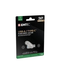 Emtec clé USB Duo D280 32Go USB-A + USB-C 3.2