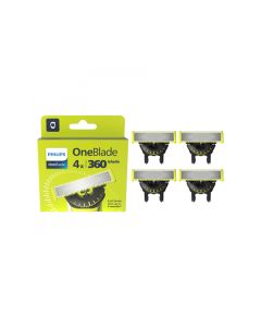 Philips Pack de 4 Lames de Remplacement OneBlade QP440/50