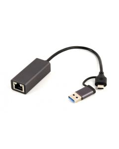 CableXpert Adaptateur réseau Gigabit USB-C 3.1 - A-USB3AC-LAN2G-01