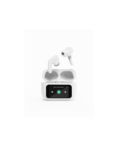 Gembird BT TWS In-Ears avec écran LCD, blanc - TWS-LCD-ANC-01-W