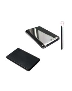 Boîtier disque dur 2.5  SATA Super Speed avec port USB 3.0 - Chrome/Noir