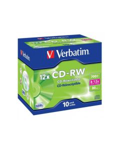 CD-RW 80 Verbatim 12x 10er Jewel Case 43148