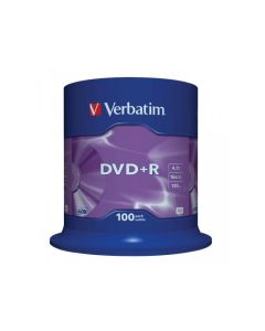 DVD+R 4.7GB Verbatim 16x 100er Cakebox 43551